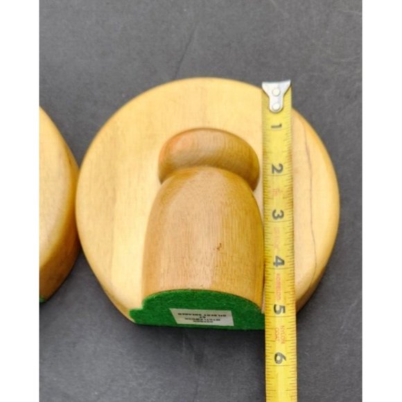 Oregon Myrtle Wood Bookends Mid-Century Modern MCM Shearer Sculpture Art - Picture 6 of 11